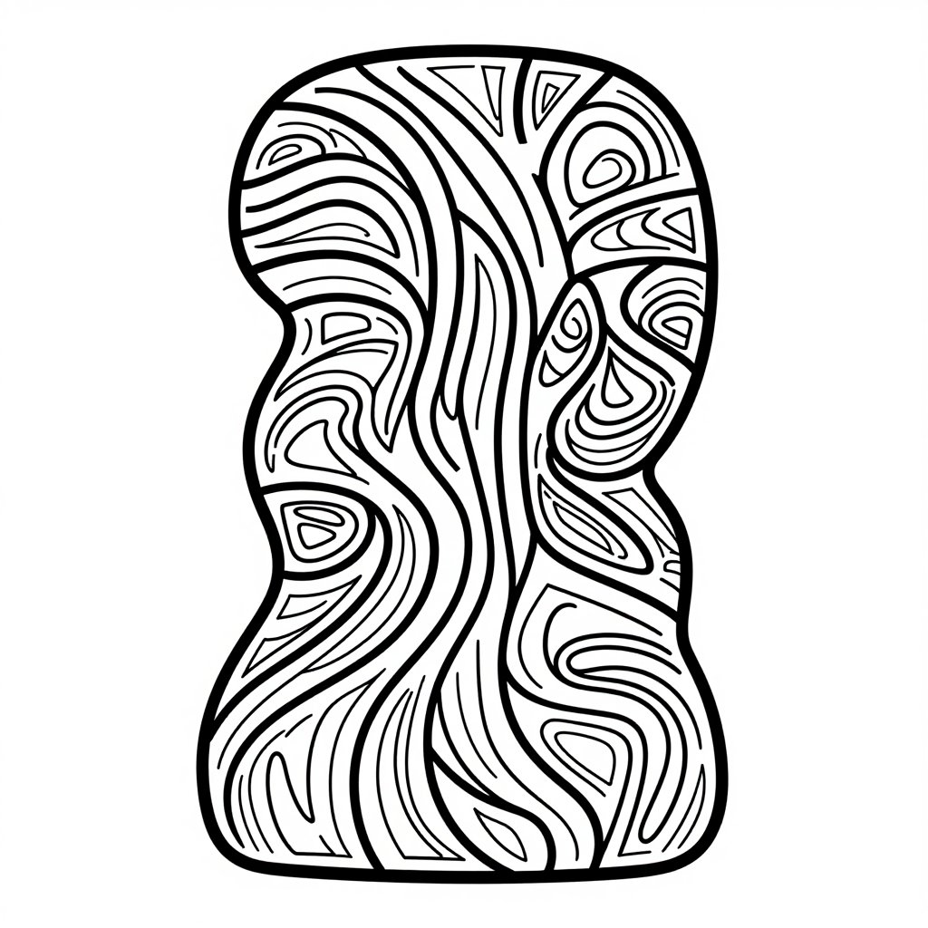 Flamingo Lake - free printable coloring page