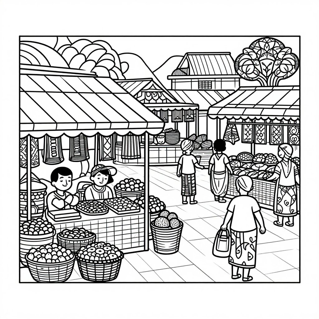 Leopard Tree - free printable coloring page