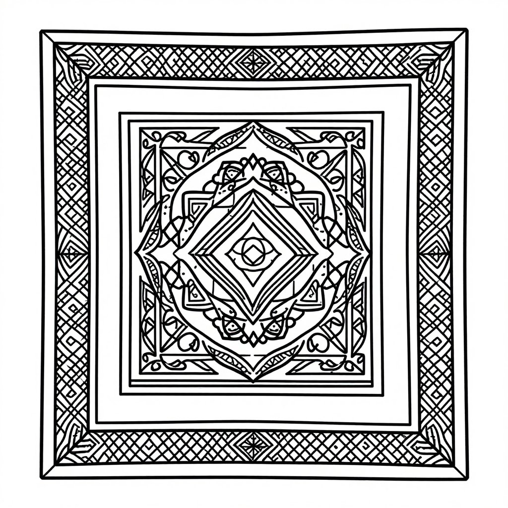 Warthog Family - free printable coloring page