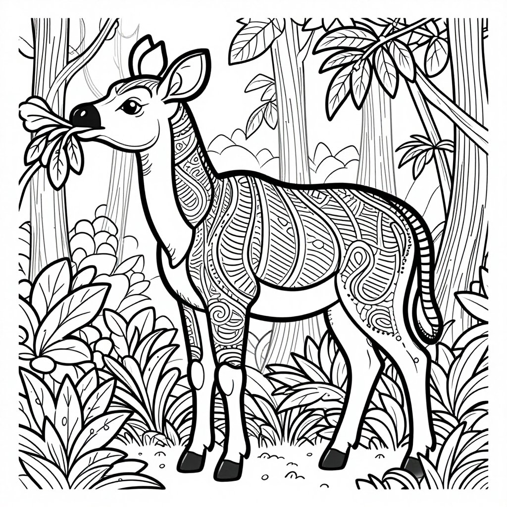 Samburu Dancer - free printable coloring page