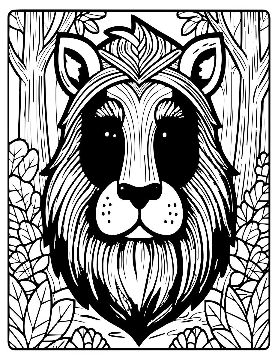 Mandrill - free printable coloring page