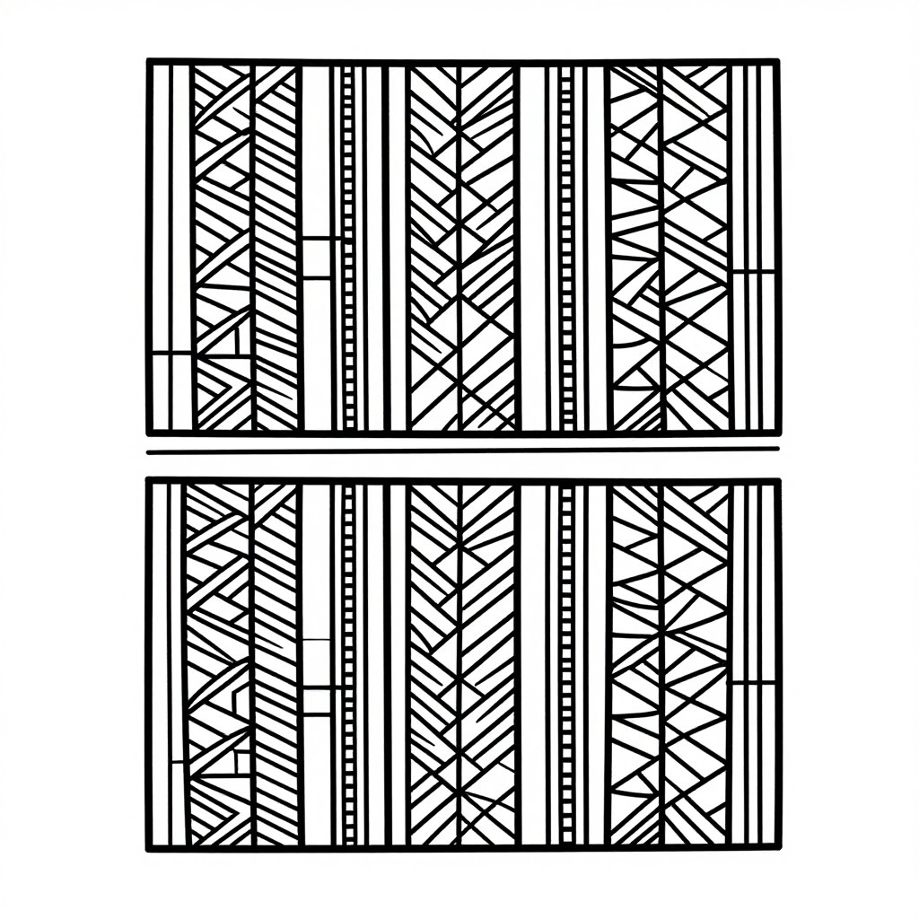 Kente Cloth - free printable coloring page