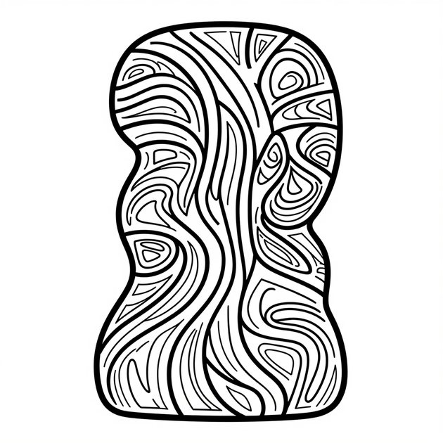 Flamingo Lake - Free printable coloring page