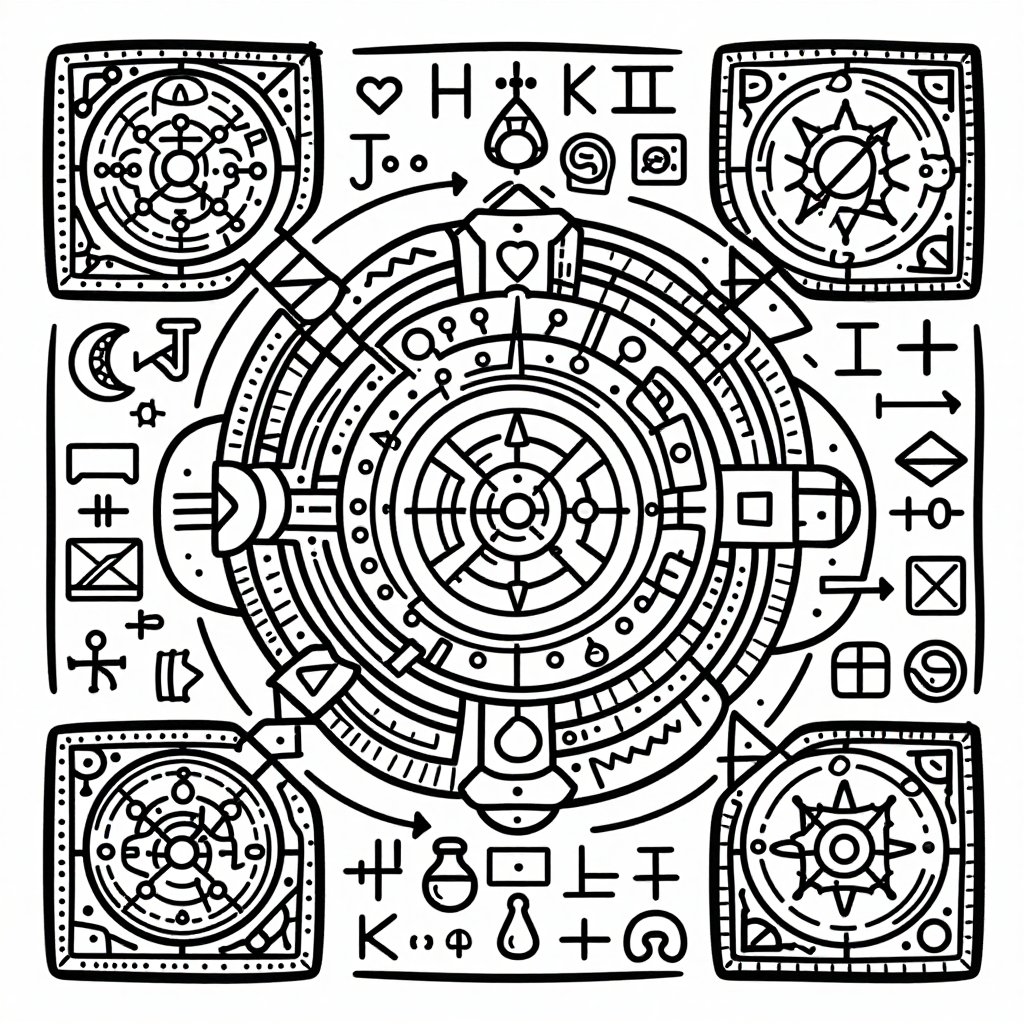 Elixir of Life - free printable coloring page