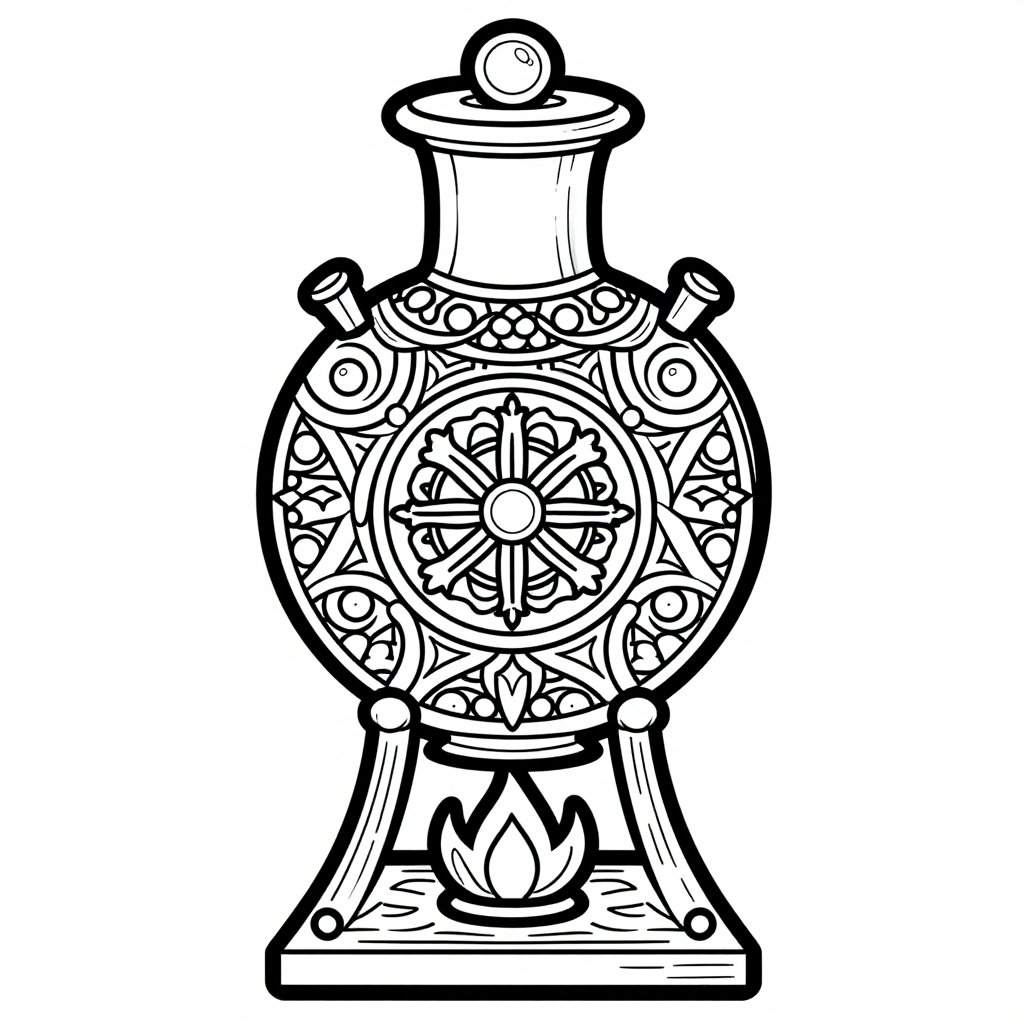 Homunculus - free printable coloring page