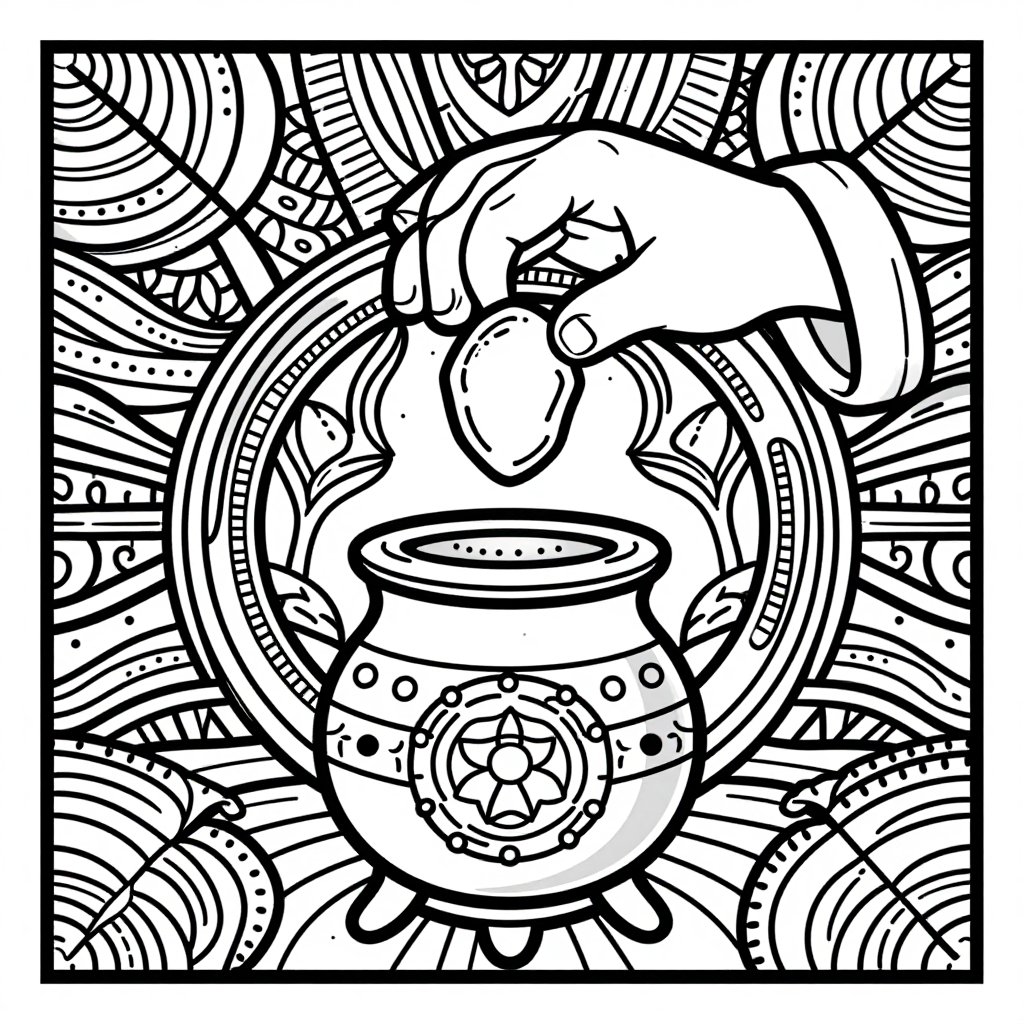 Philosopher's Stone - free printable coloring page