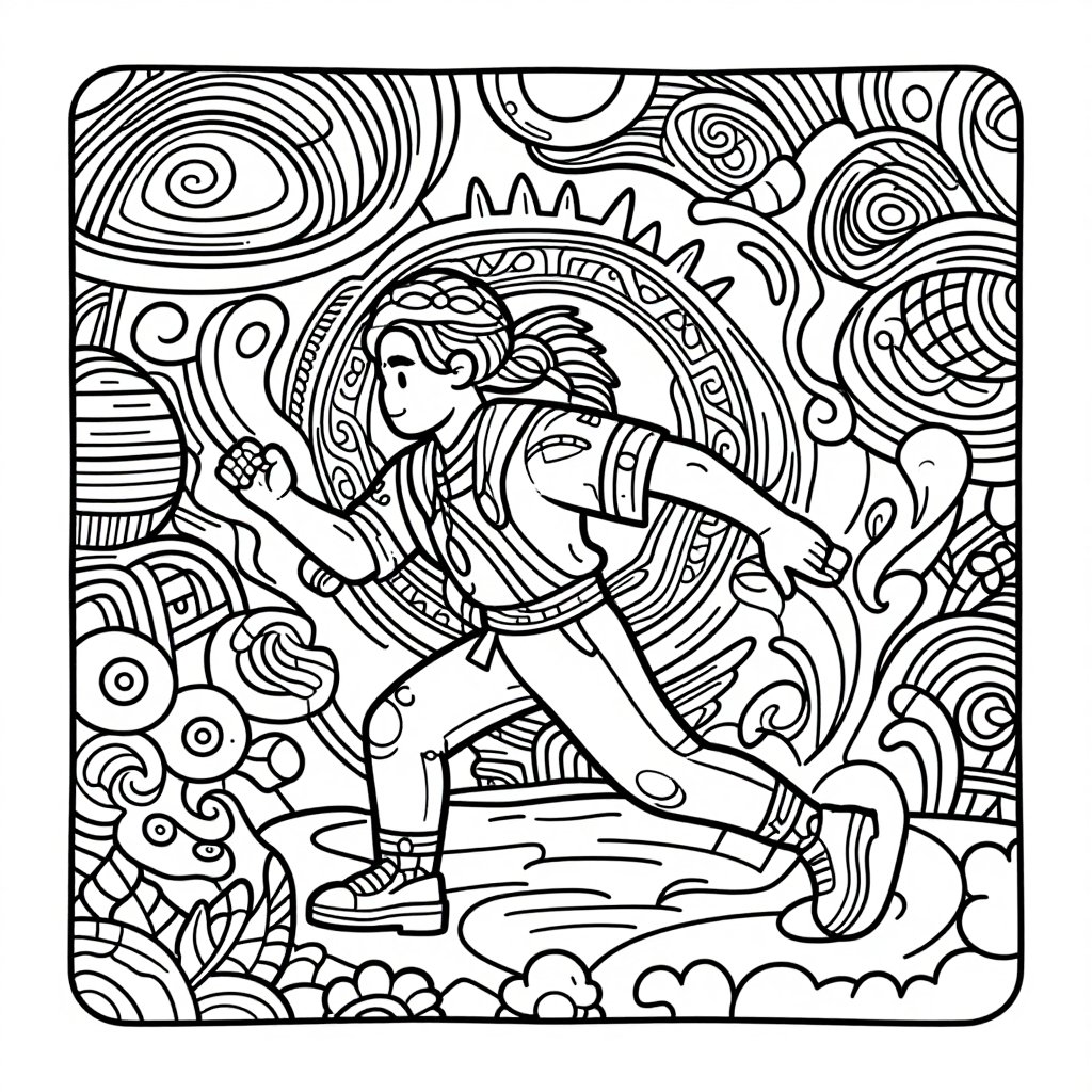 Apprentice Work - free printable coloring page