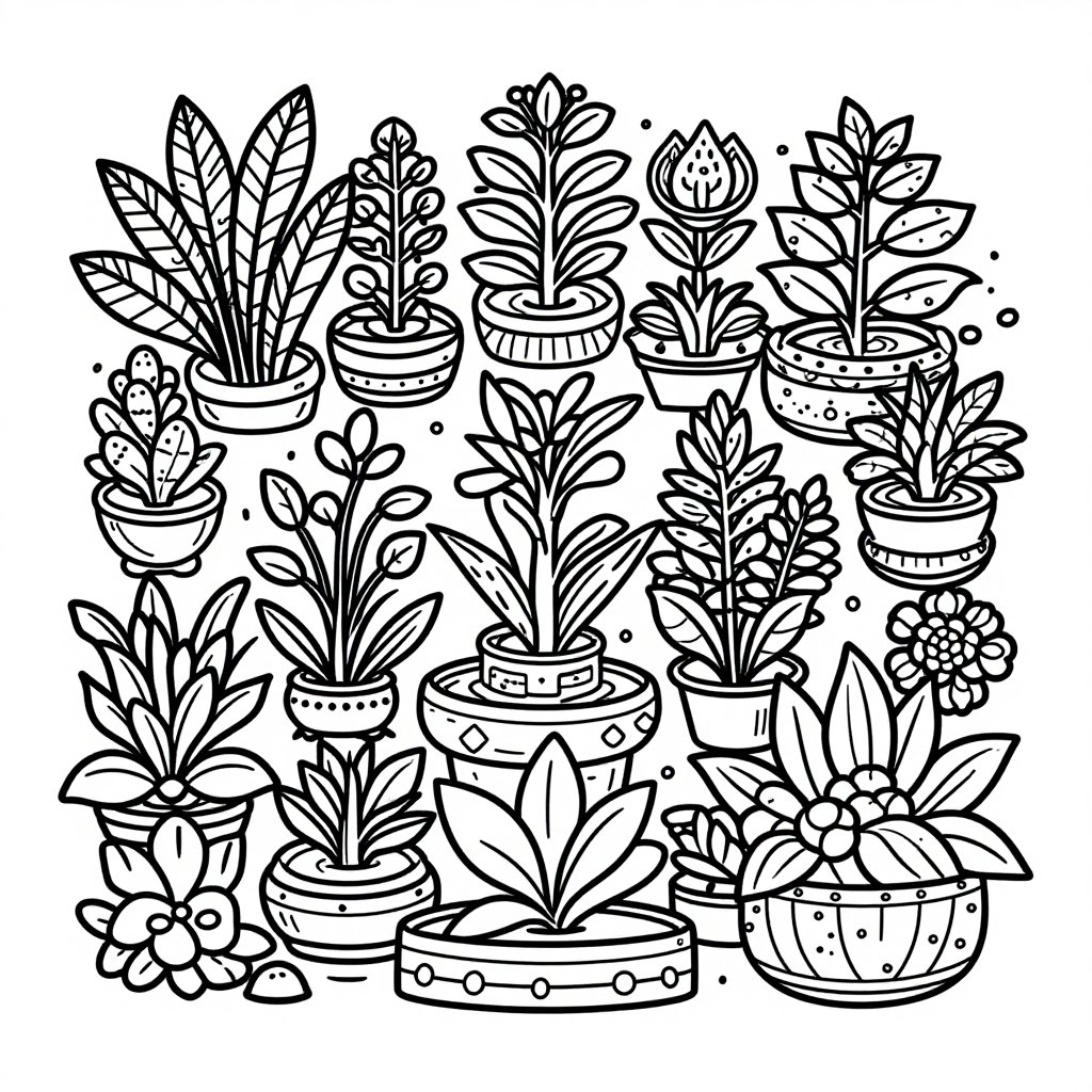 Night Study - free printable coloring page
