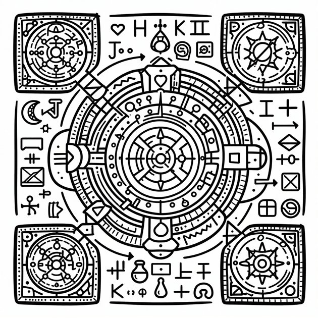 Elixir of Life - Free printable coloring page