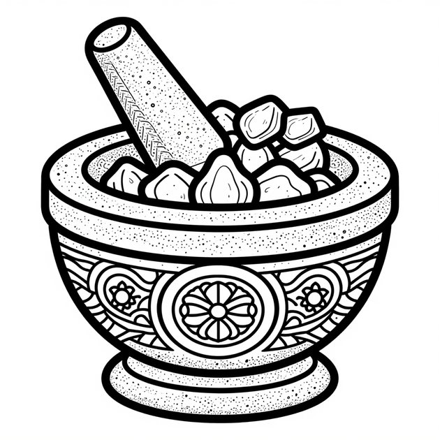 Retort Still - Free printable coloring page