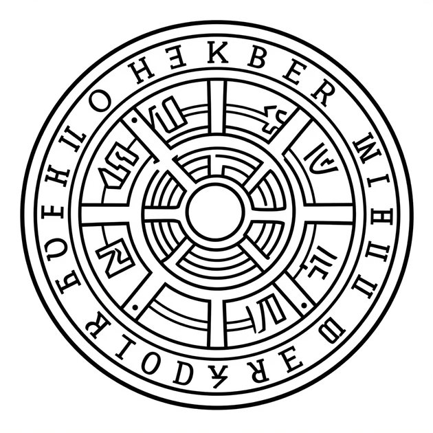 Mortise Pestle - Free printable coloring page