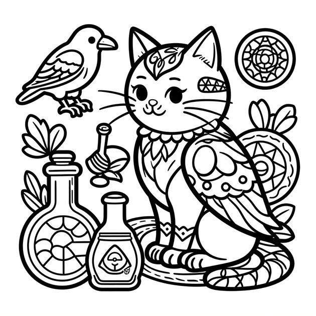 Secret Formula - Free printable coloring page
