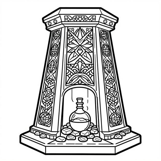 Herb Garden - Free printable coloring page