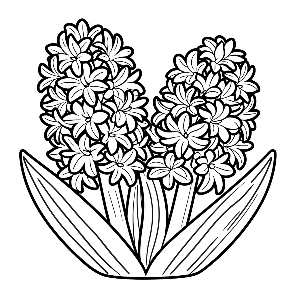 Amaryllis Hyacinth coloring pages collection - 30 free printable pages
