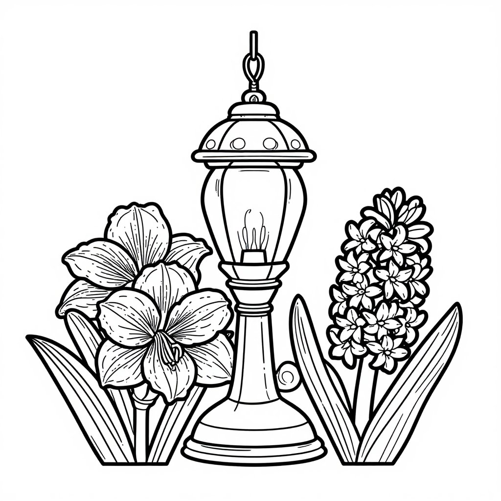 Vintage Botanical - free printable coloring page