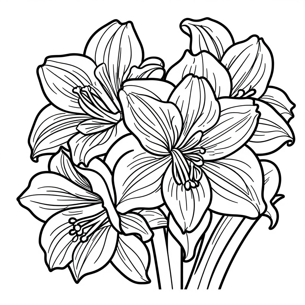 Tall Stalks - free printable coloring page