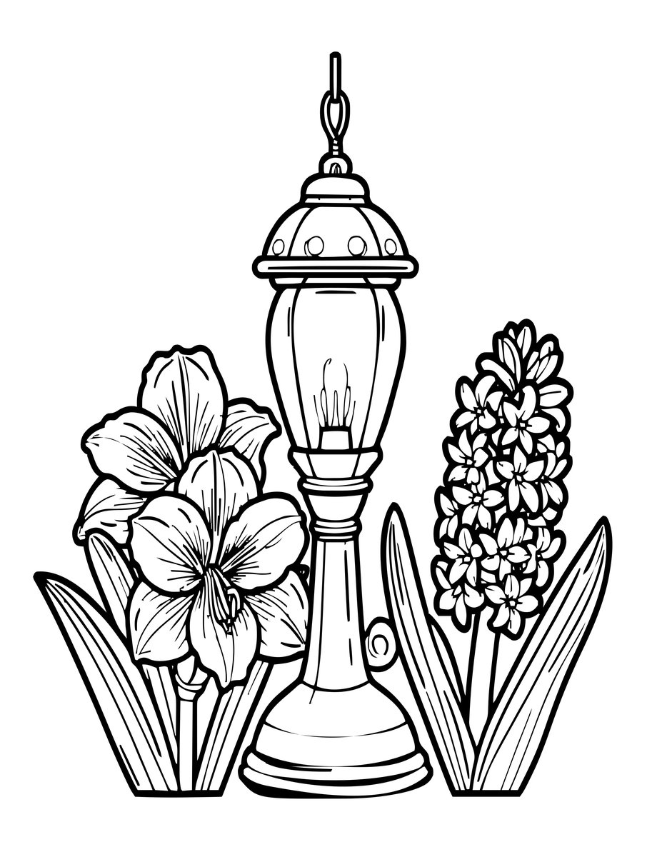 Night Glow - free printable coloring page