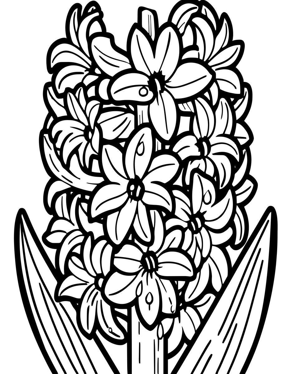 Dew Morning - free printable coloring page