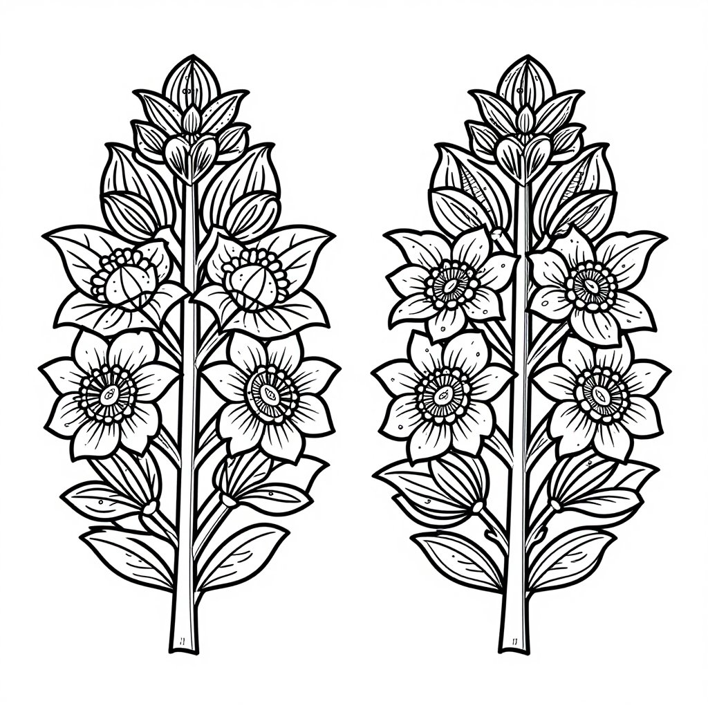 Mixed Basket - free printable coloring page