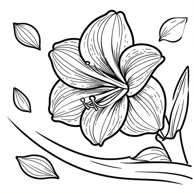 Snow Outside - Free printable coloring page