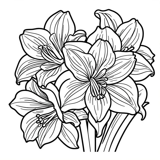 Tall Stalks - Free printable coloring page