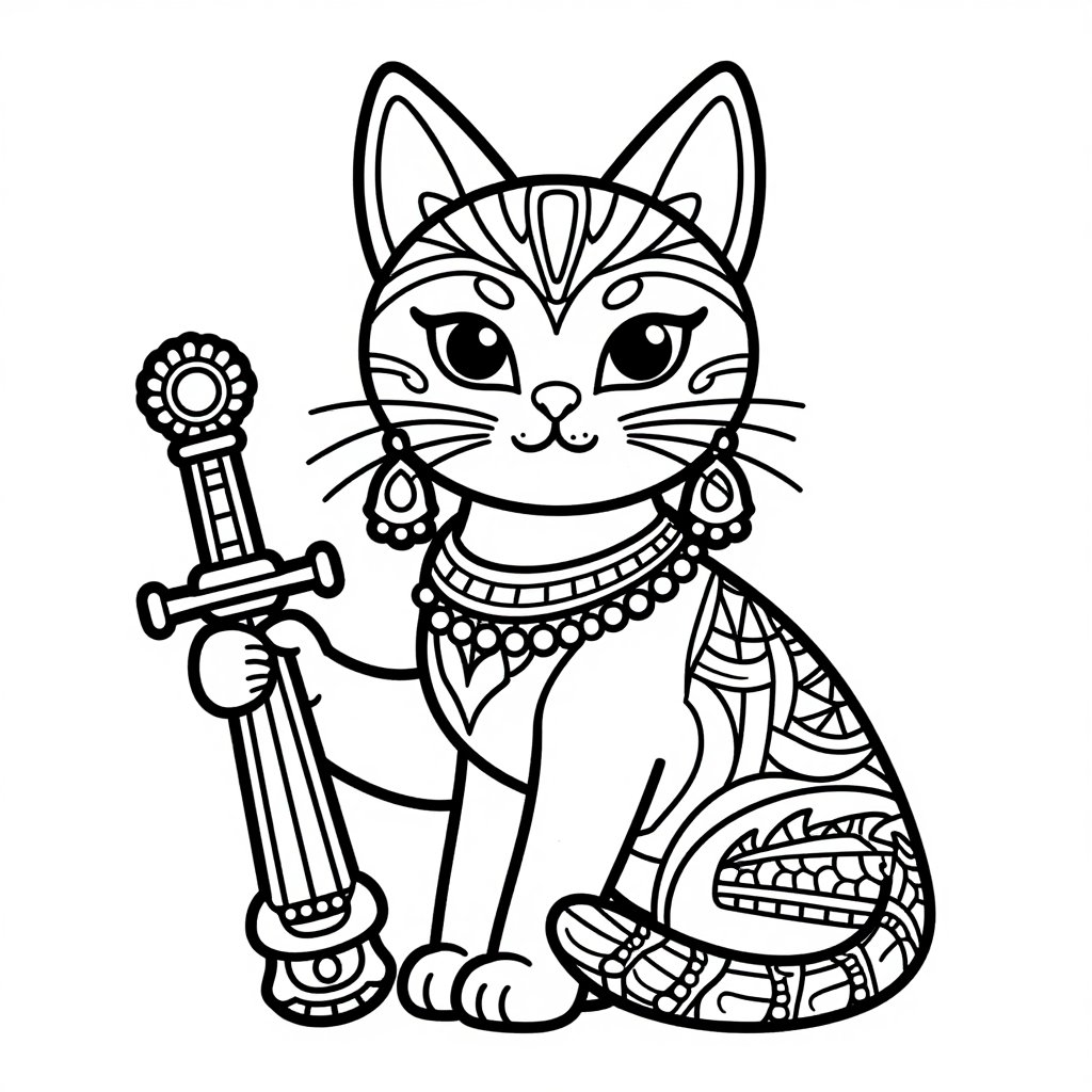 Isis Wings - free printable coloring page