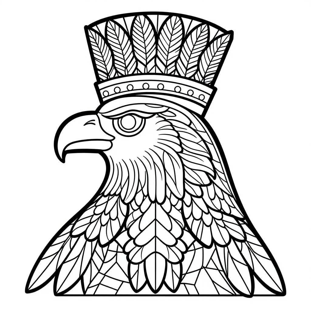 Ra Sun God - free printable coloring page