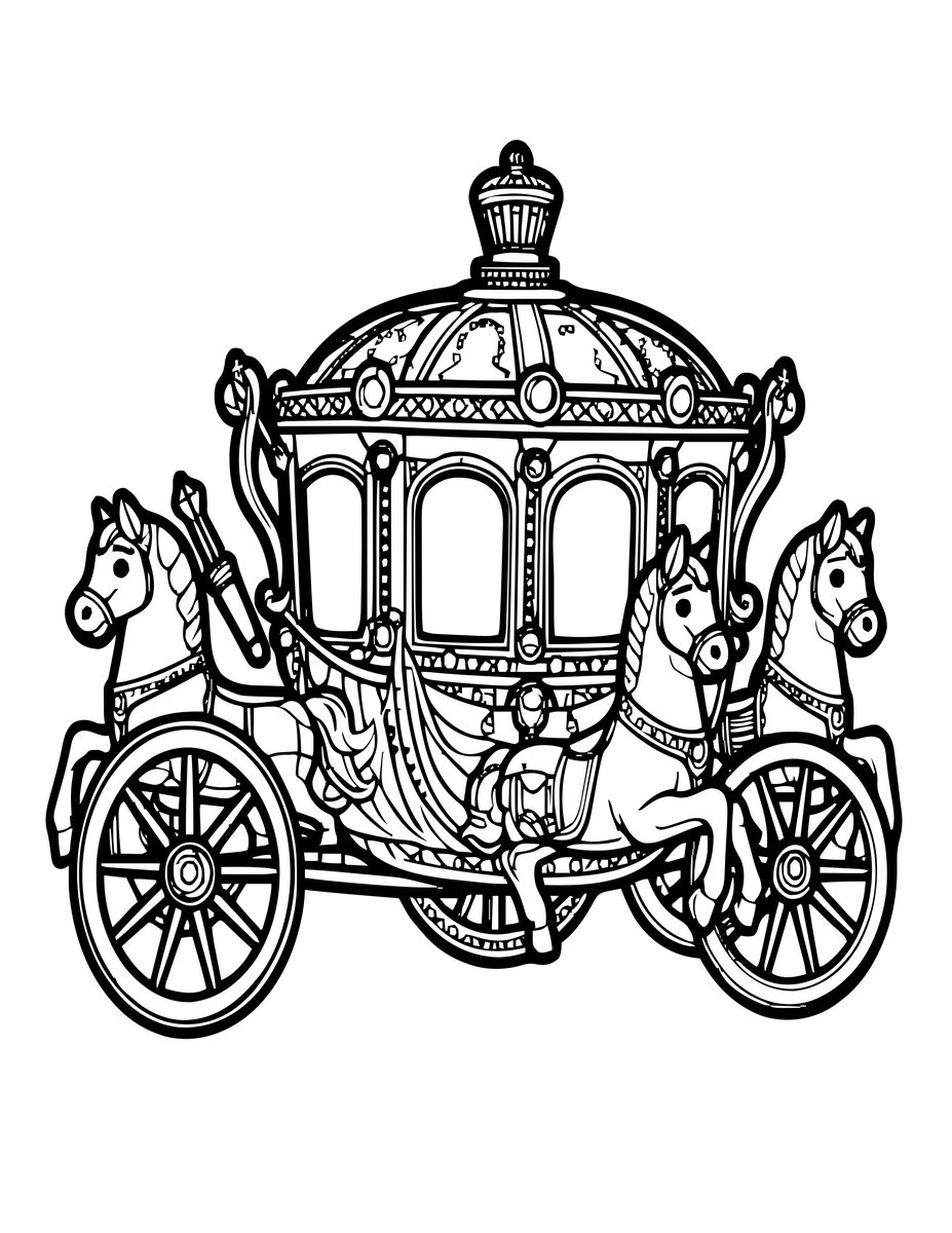 Pharaoh's Chariot - free printable coloring page