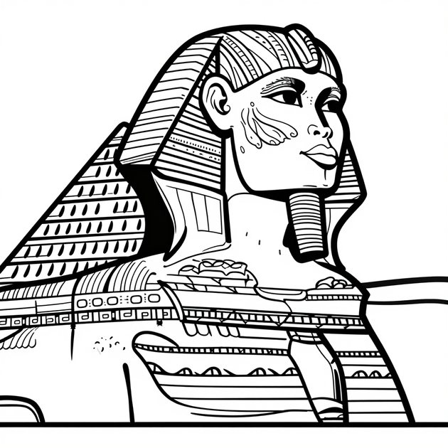 Nile River Scene - Free printable coloring page
