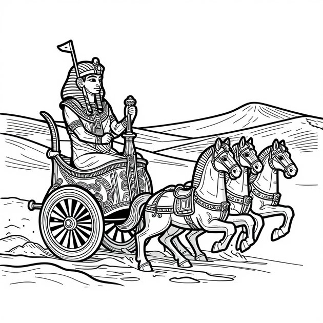 Mummy Sarcophagus - Free printable coloring page