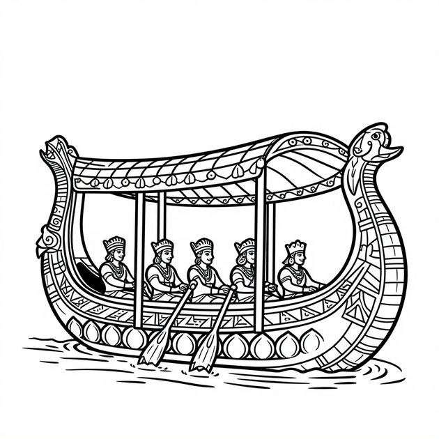 Papyrus Scroll - Free printable coloring page