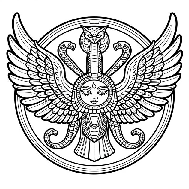 Sobek - Free printable coloring page