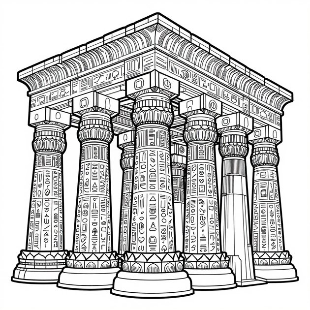 Eye of Horus - Free printable coloring page