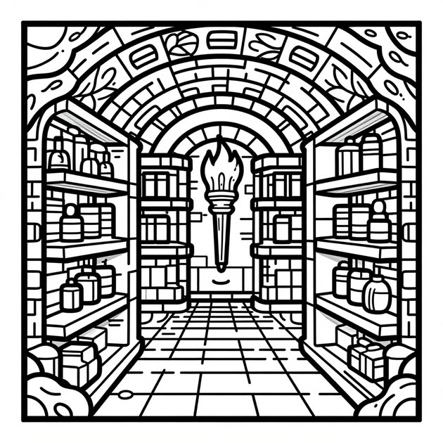 Wax Tablets - Free printable coloring page