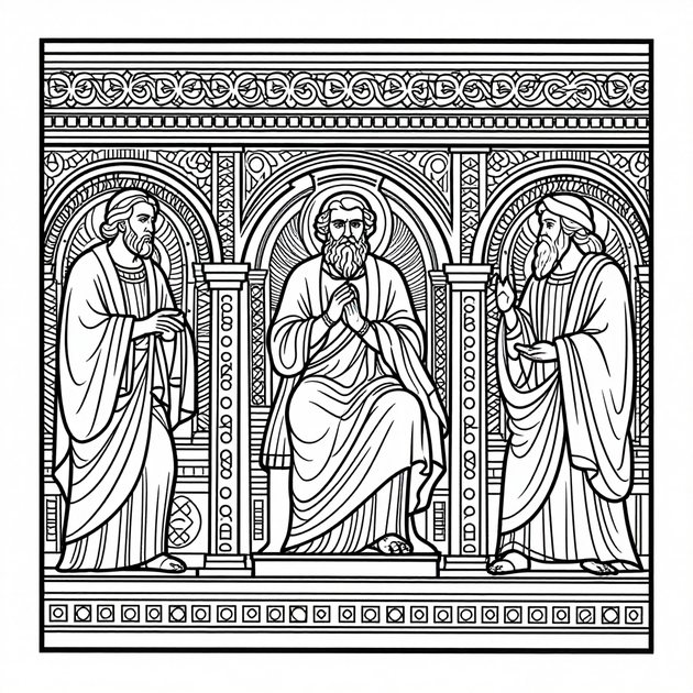 Night Study - Free printable coloring page