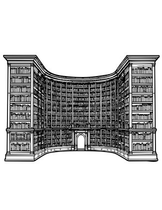 Library Vista - Free printable coloring page