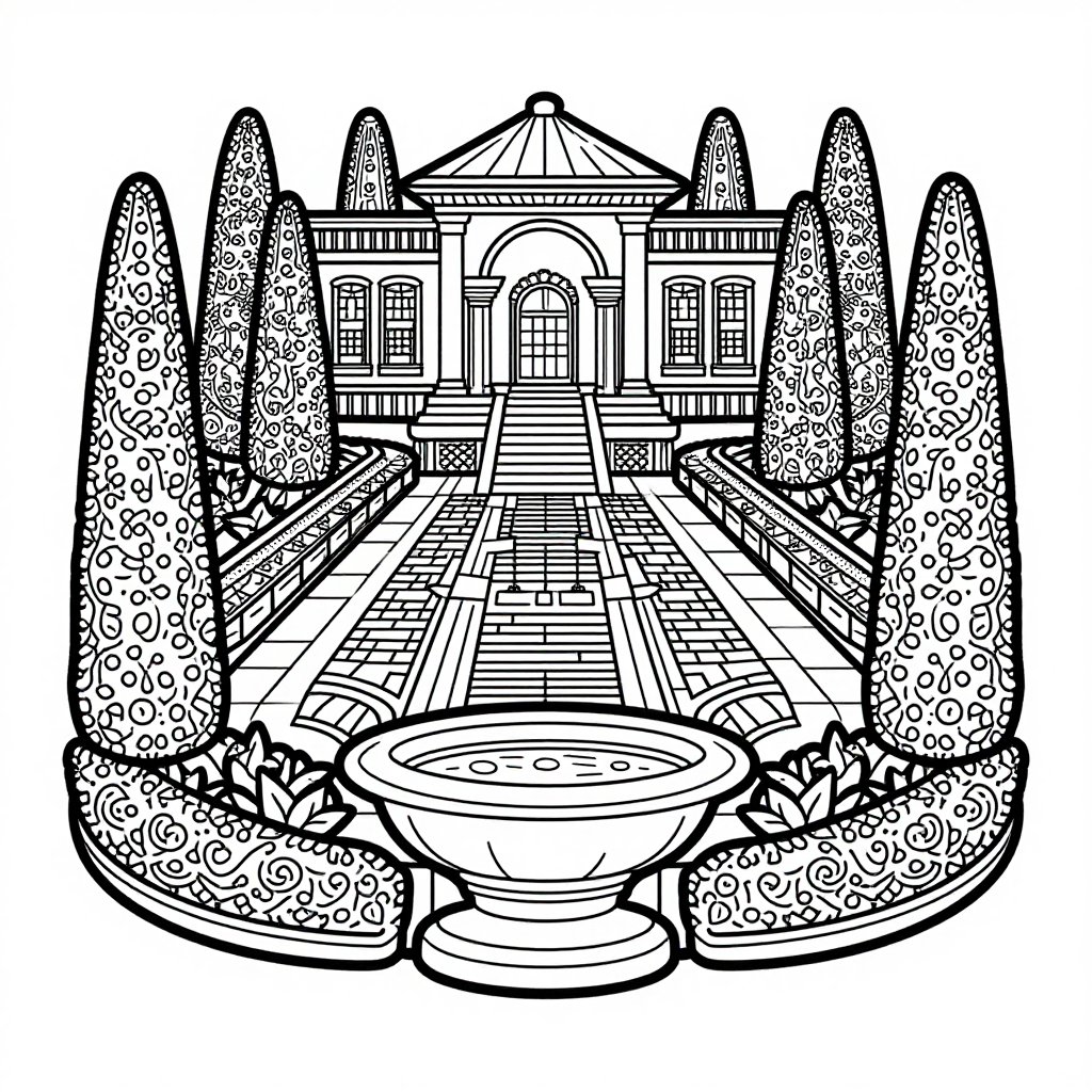 Trajan's Column - free printable coloring page