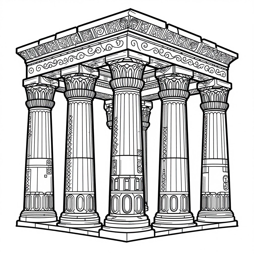 Roman Road - free printable coloring page