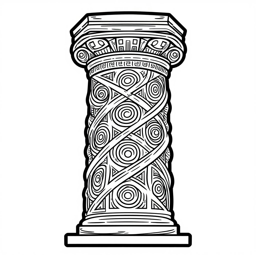 Hadrian's Wall - free printable coloring page