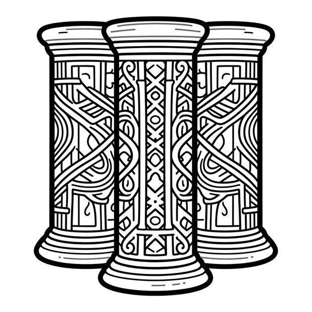 Roman Amphitheatre - Free printable coloring page