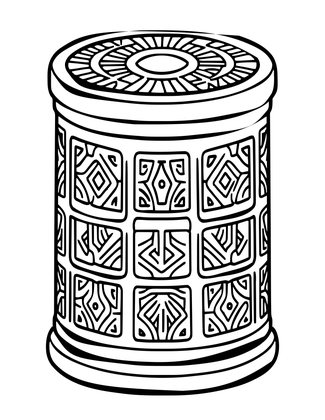 Roman Milestone - Free printable coloring page