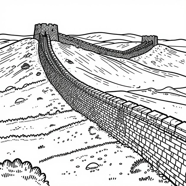 Roman Theatre - Free printable coloring page