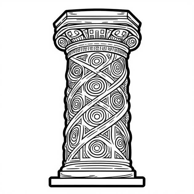 Hadrian's Wall - Free printable coloring page