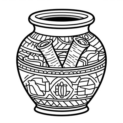 Scroll Discovery - Free printable coloring page