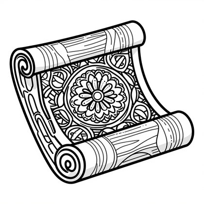 Papyrus Making - Free printable coloring page