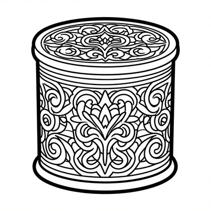 Herculaneum Scroll - Free printable coloring page