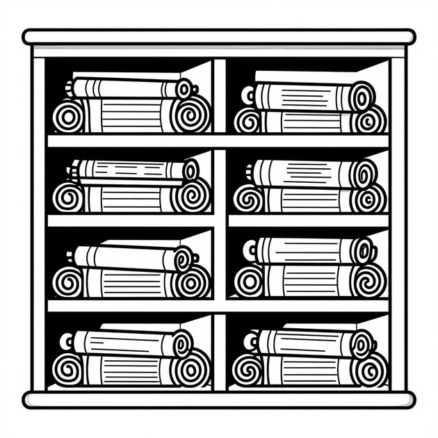 Roman Scroll - Free printable coloring page