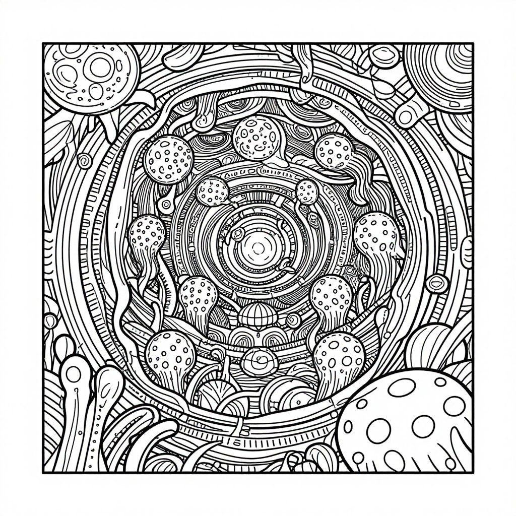 Dragonfish - free printable coloring page