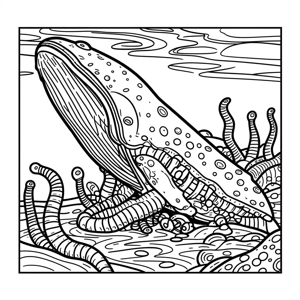 Bioluminescent Lure - free printable coloring page