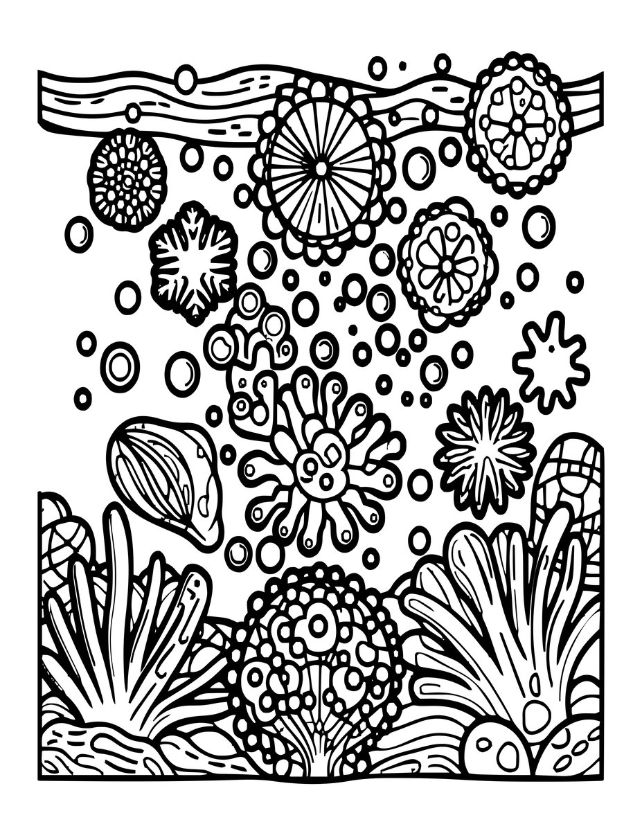 Marine Snow - free printable coloring page
